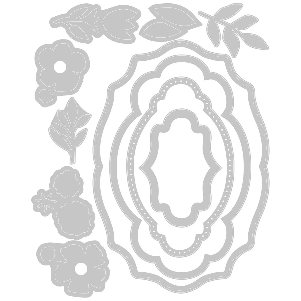 Sizzix "Layered Labels" by Jessica Scott Thinlits Dies- 665482 MSRP $20