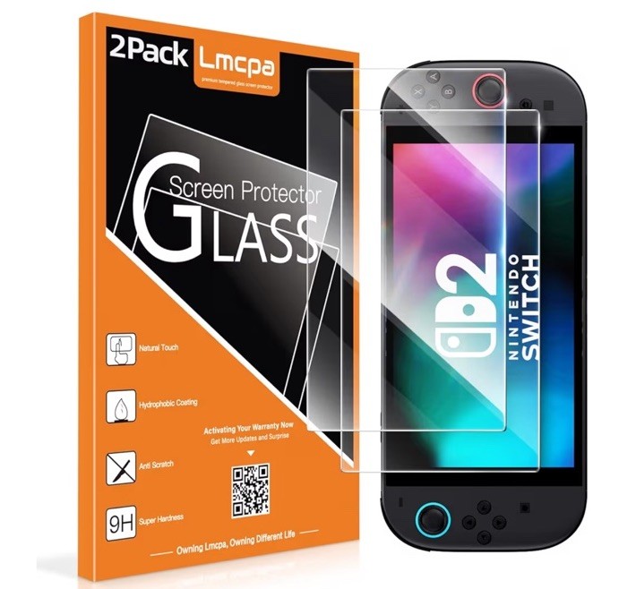 2(2-Pack] Lmcpa Screen Protector for Nintendo New Switch 2