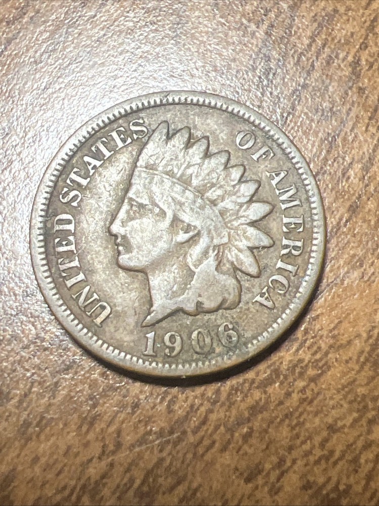 1906 1C Indian Penny Cent  BN Actual Coin Solid Pricing