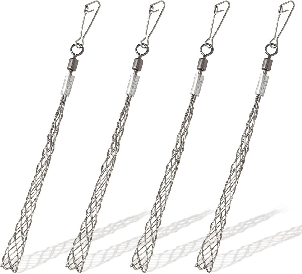 Wire Pulling Grip 1/2 Inch Cable Puller Tool for Electrical Cables 4 Pack Set