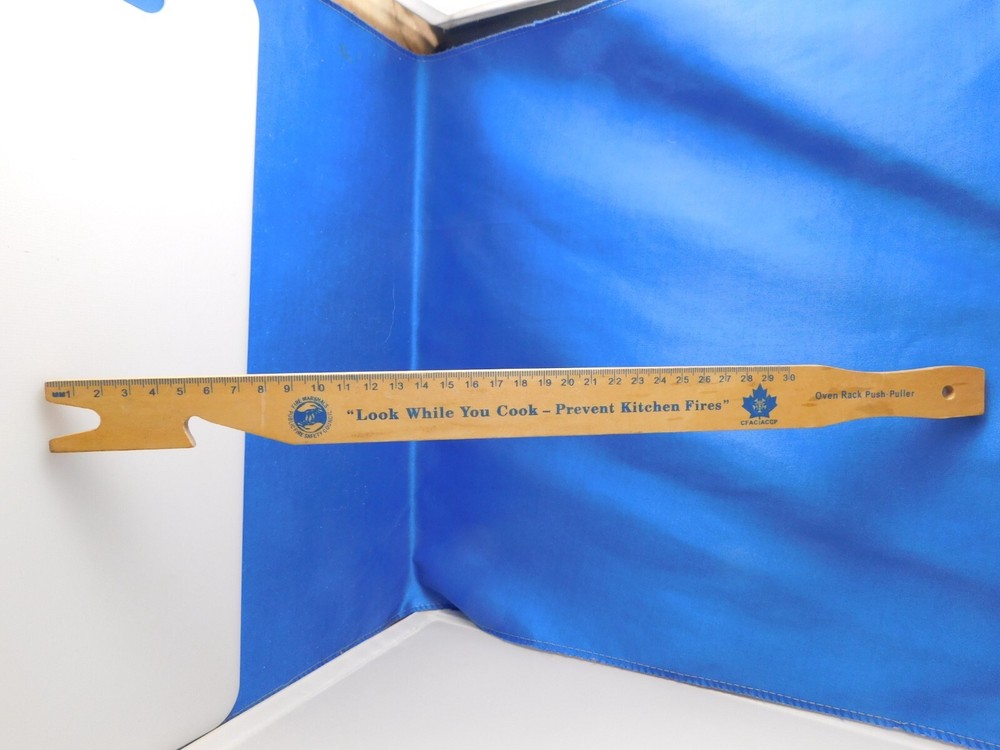 FIRE MARSHAL'S PUBLIC FIRE SAFETY COUNCIL ADVERTISING OVEN RACK PUSH PULLER