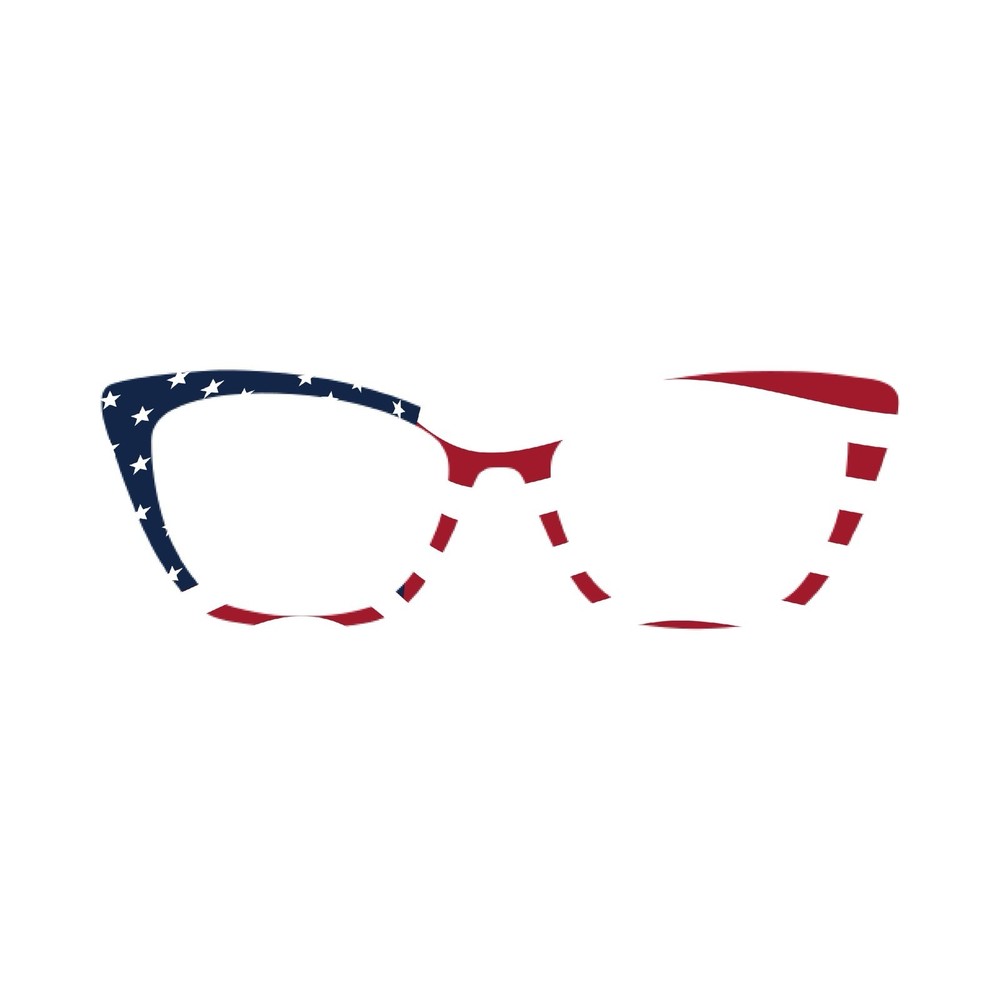 Patriot Flag Pair Eyewear Topper