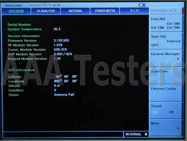 GenComm GC7105A Base Station & Cable Antenna E1 T1 Interference Analyzer WIBRO