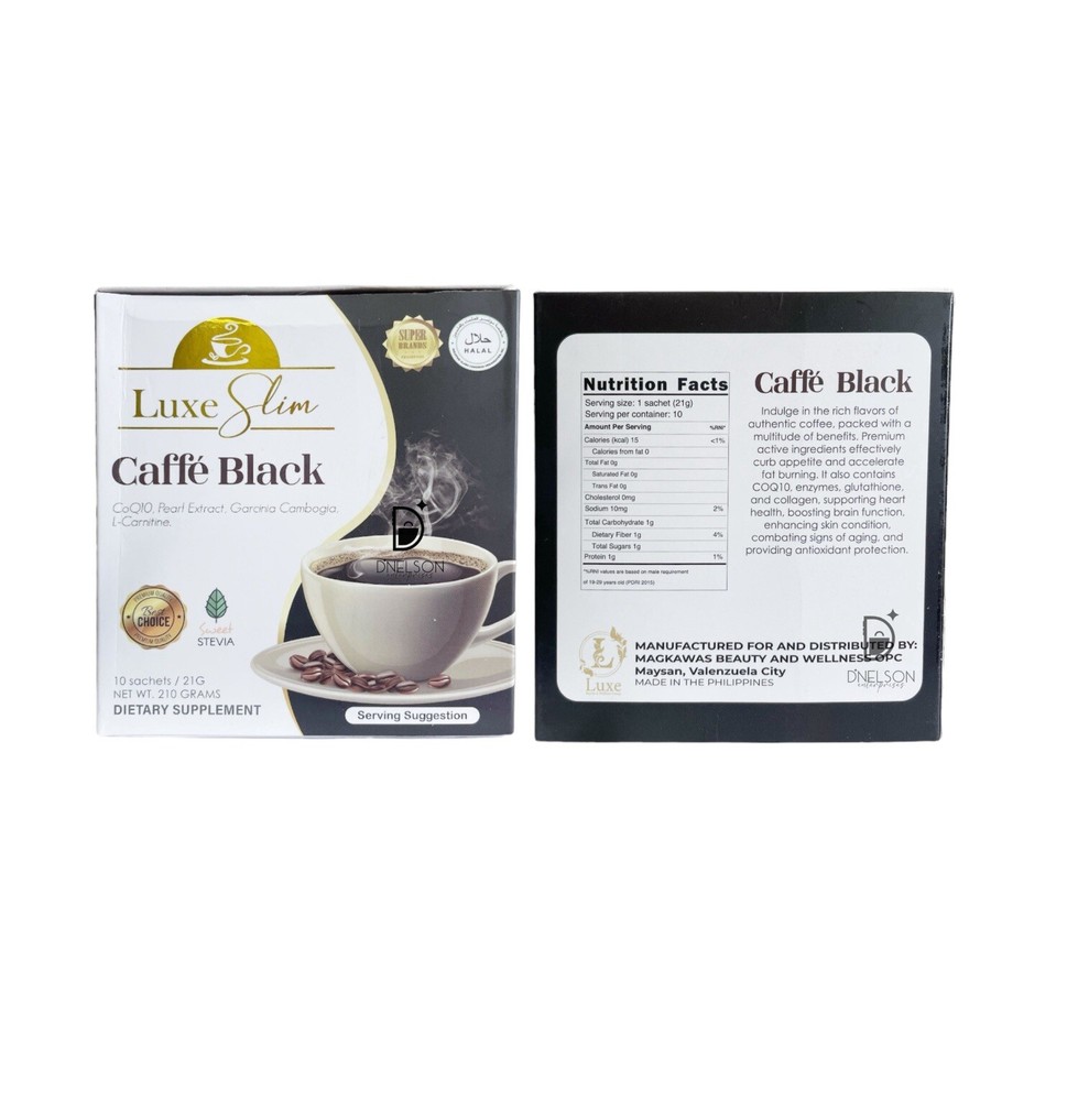 Luxe Slim CAFFE BLACK, 10 Sachet