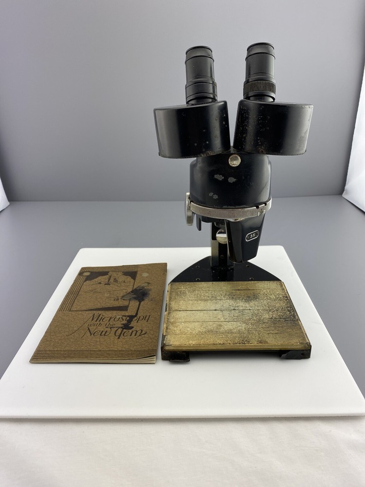 Vintage Spencer New Gem 334207 Scientific Microscope