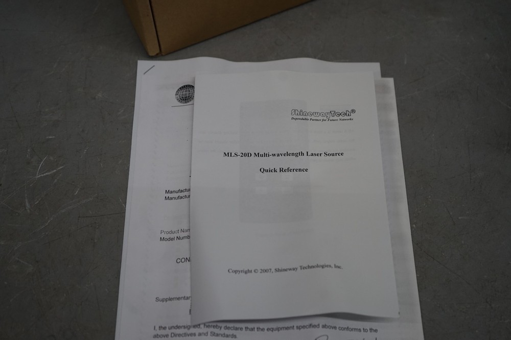 ^ Shineway Tech MLS-20D Multi-wavelength Laser Source #X5274