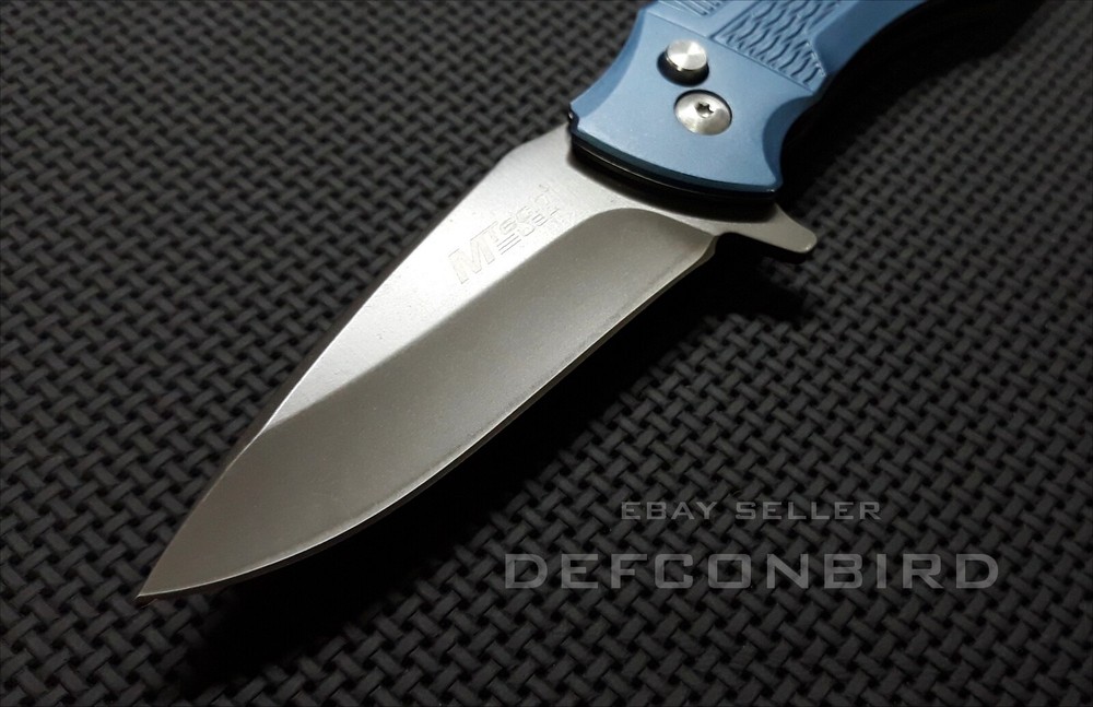 MTECH USA BLUE DIAMOND KNIFE TINITE COATED BLADE