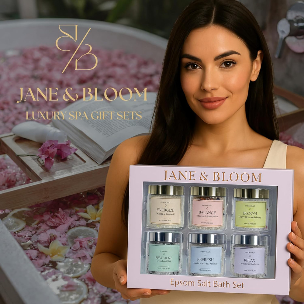 Epsom Salt Bath Gift Set – 6 Aromatherapy Blends with Essential Oils – Bath & Bo