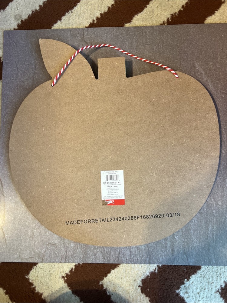 Apple Shaped Hanging Chalk Board