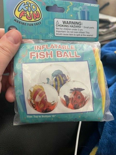 US Toy 16" Inflatable Fish Ball New!!!