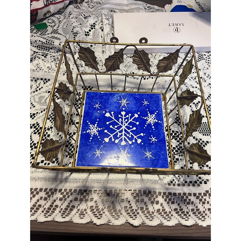 Metal Snowflake Trivet  Wall Decor
