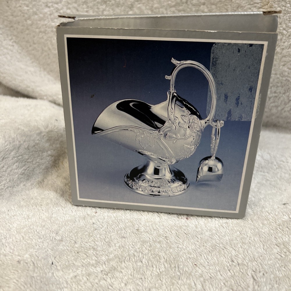 Beautiful Centurion Collection Silver Plated Sugar Scuttle With Scoop