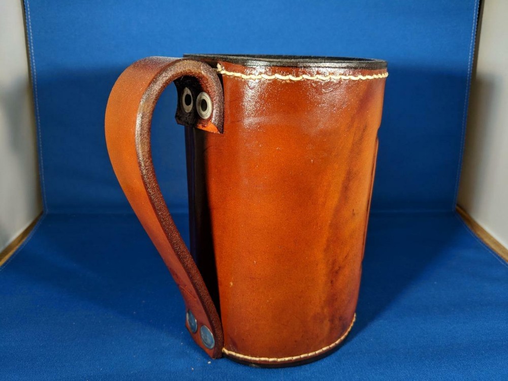 Boar's Head Leather Mug by Elandah Leather