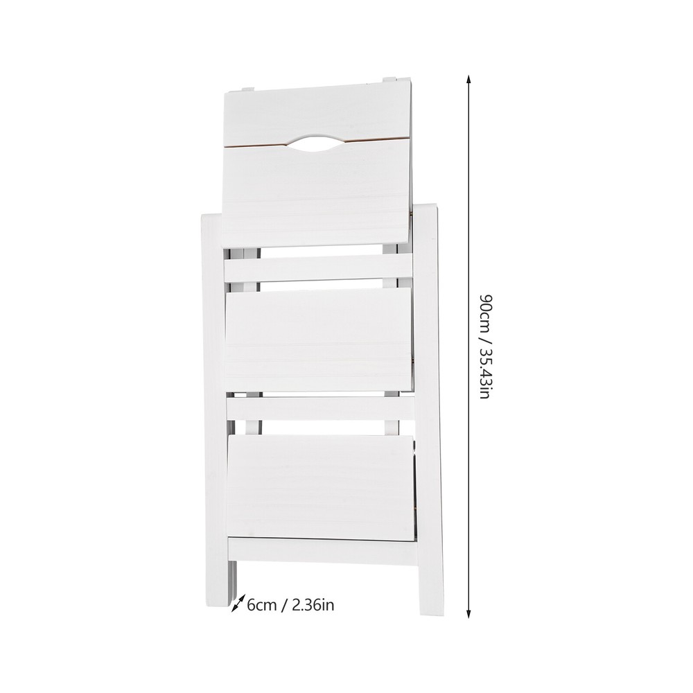 22.44*16.33*25.6 in Trapezoidal Step Stool, 3 Step Ladder, Folding Step Stool