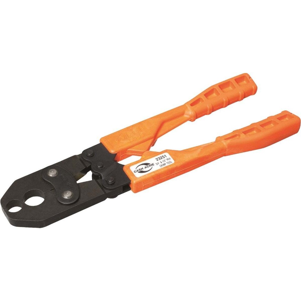 SharkBite 23251 Crimp Ring Tool, Dual Head Crimping Plug, Orange Handle