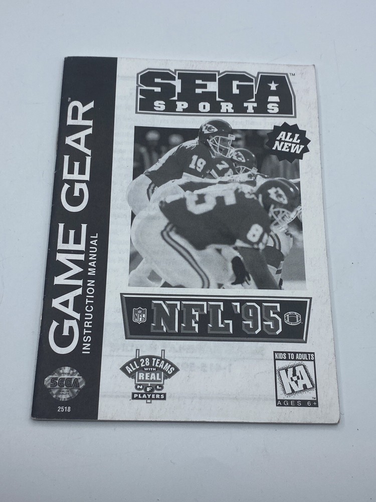 Sega Genesis NFL '95 Original Replacement Manual Only