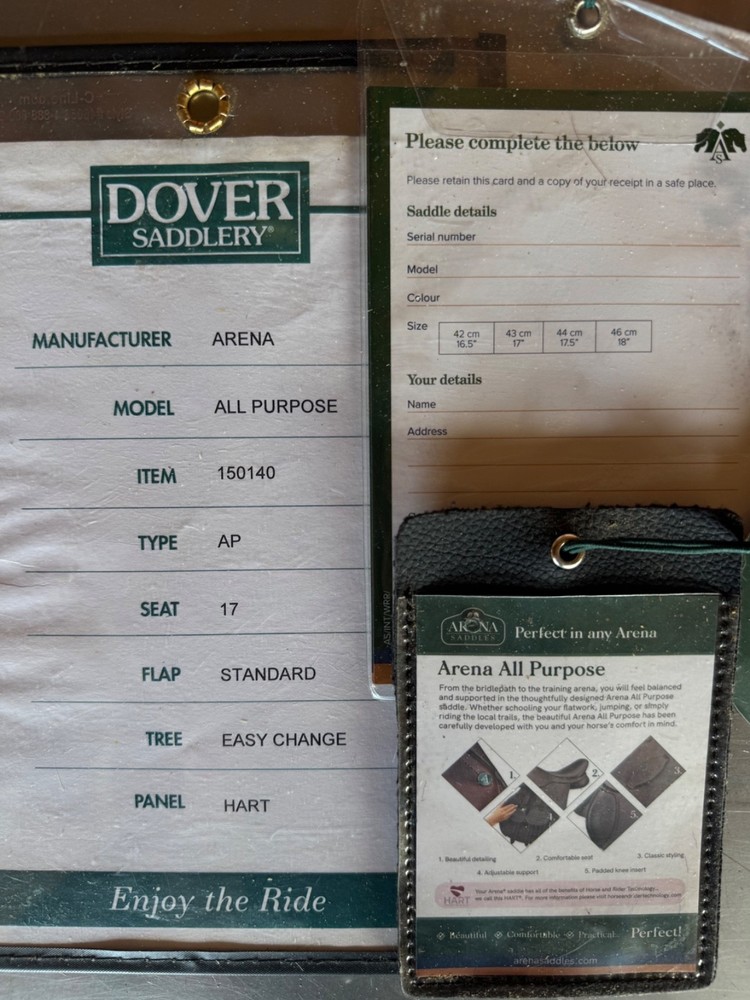 jumping saddle 17 used