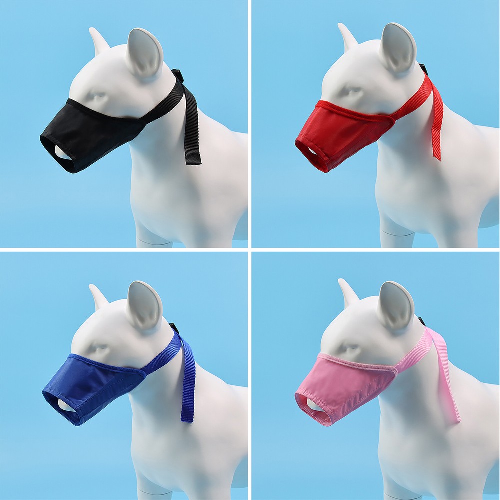 4 Pack Dog Muzzle Anti Stop Bite Barking Chewing Mesh Training Small Large Pet