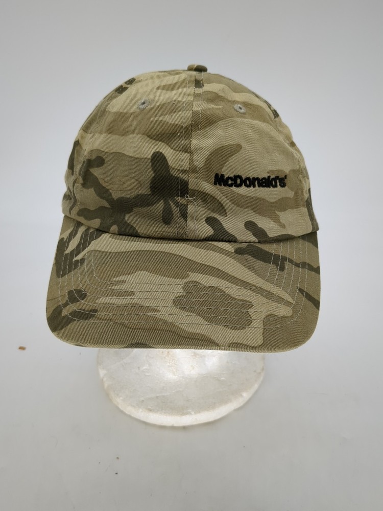 Adustable McDonalds Camo Hat employee strap back #2