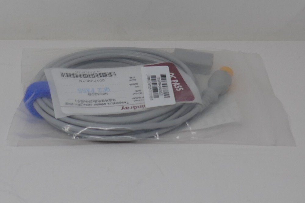 Mindray MR420B Temperature Adapter Cable (2 Pin Plug)