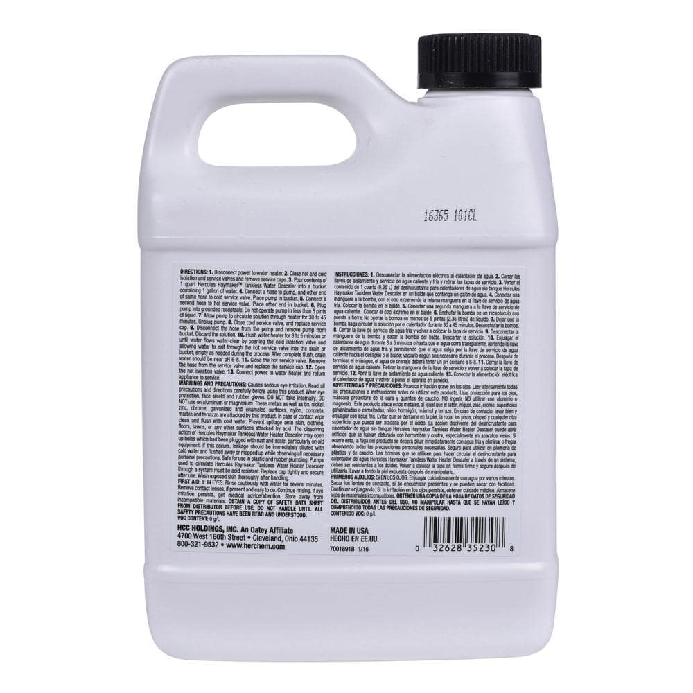 NEW Tankless Water Heater Descaler Restore Heating Efficiency Non-Corrosive