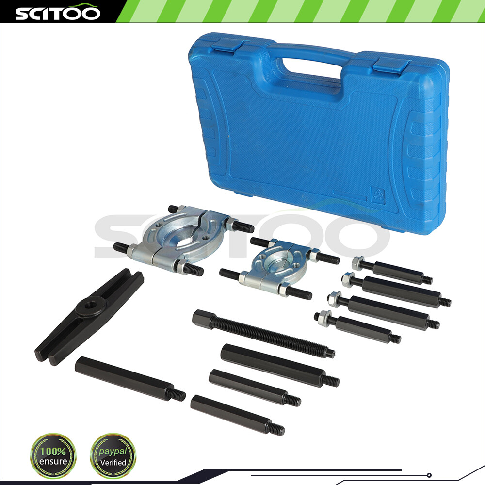 12pcs Bearing Separator Set 5-Ton Capacity with Gear Puller Fly Wheel Separator