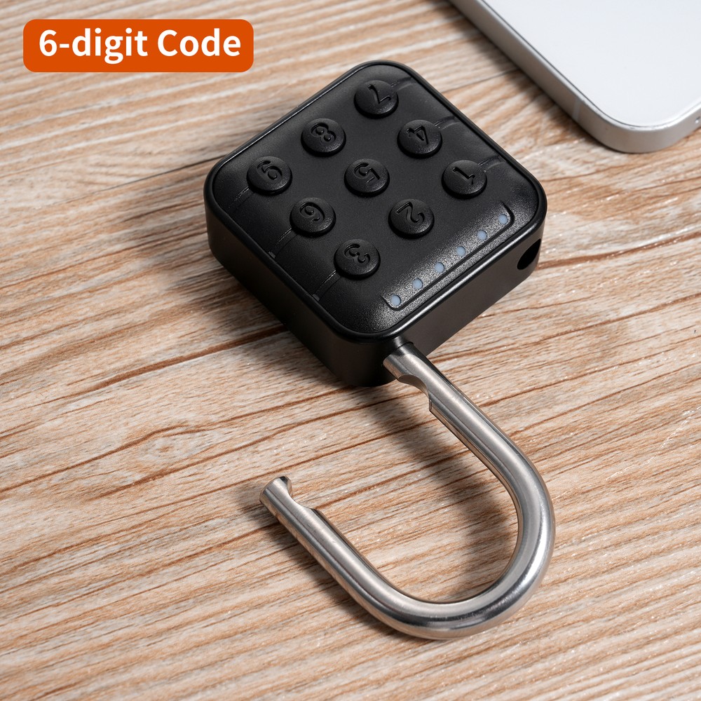 Combination Lock for Locker 6 Digit Waterproof Code Padlock for A4V3