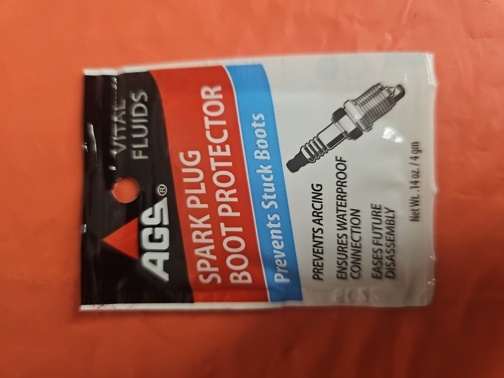 AGS SP-1 Spark Plug Boot Protector Lube Single Use 0.14 oz Pouch (10 Pack)