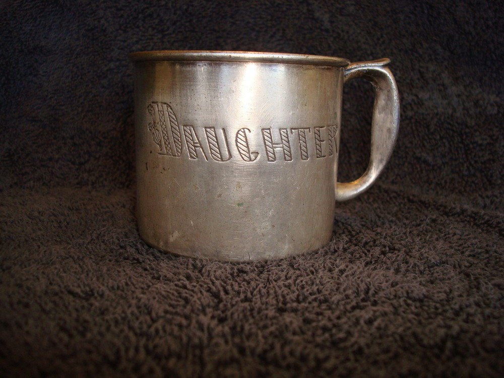 Vintage Engraved Benedict Silverplate Cup ~ Engraved DAUGHTER