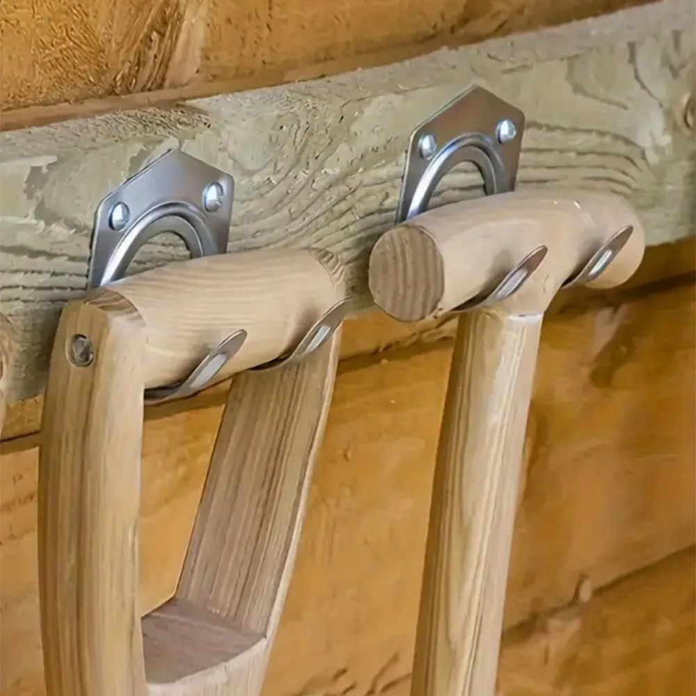 Wall Mount Hooks for Power Tools Garage Storage Heavy Duty Double Hook Set