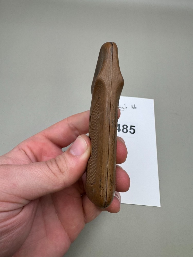 Sheridan PB Old School Single Hole Split Grips-Brown