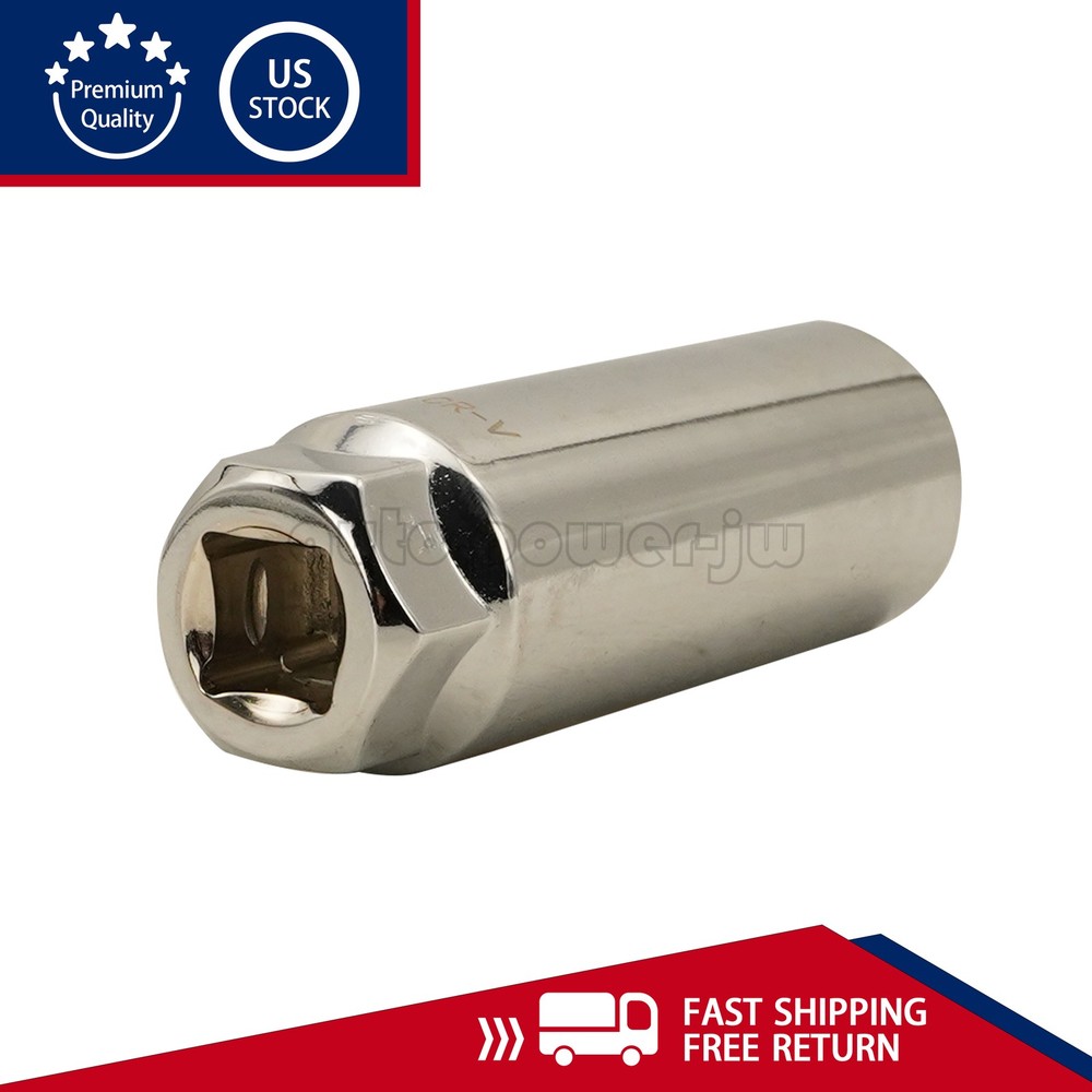 7/8'' 22mm O2 Oxygen Sensor Socket Removal Tool Side Wire Cutout 1/2" Drive US