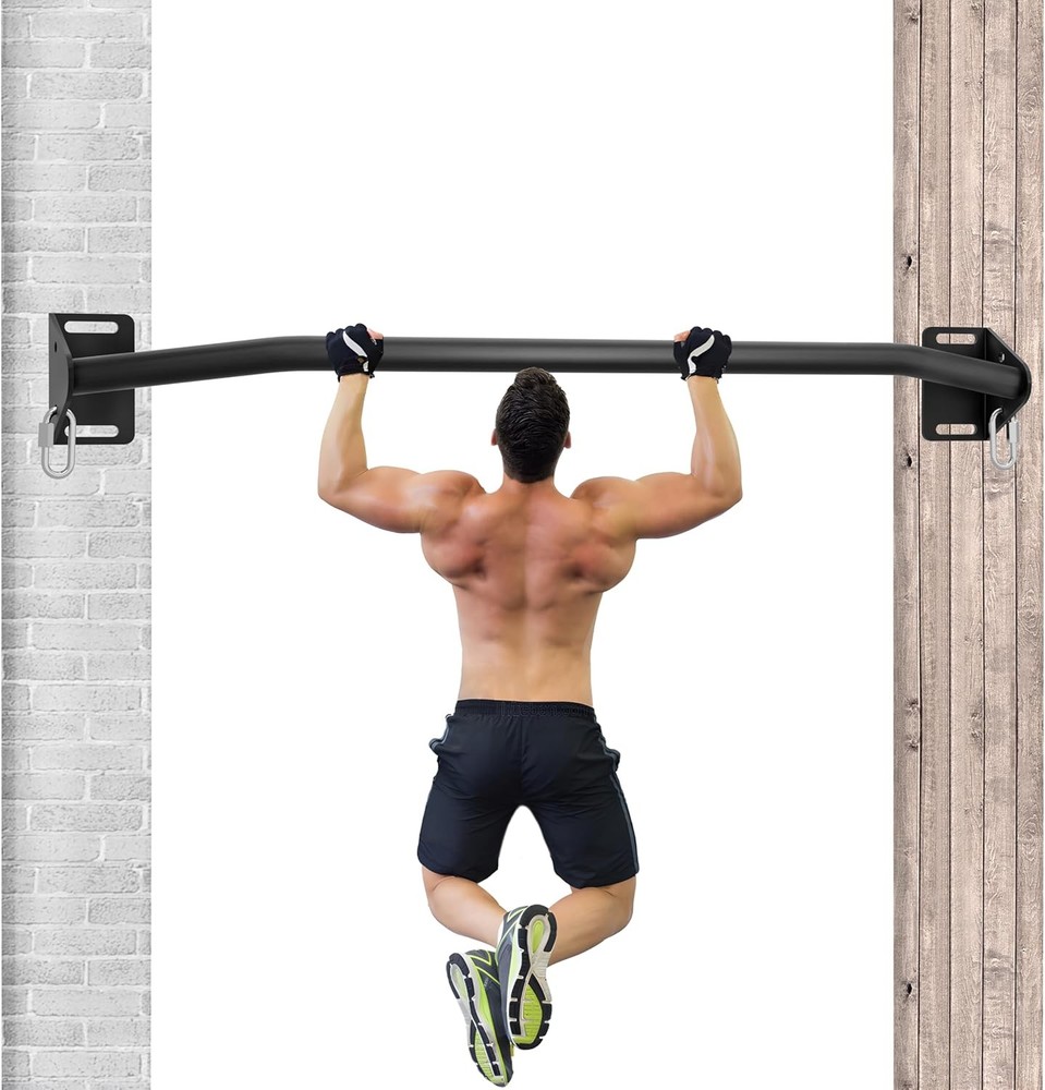 Pull Up Bar Wall Mounted-Heavy Duty Joist Mounted Pull Up Bar-Premium Strength T
