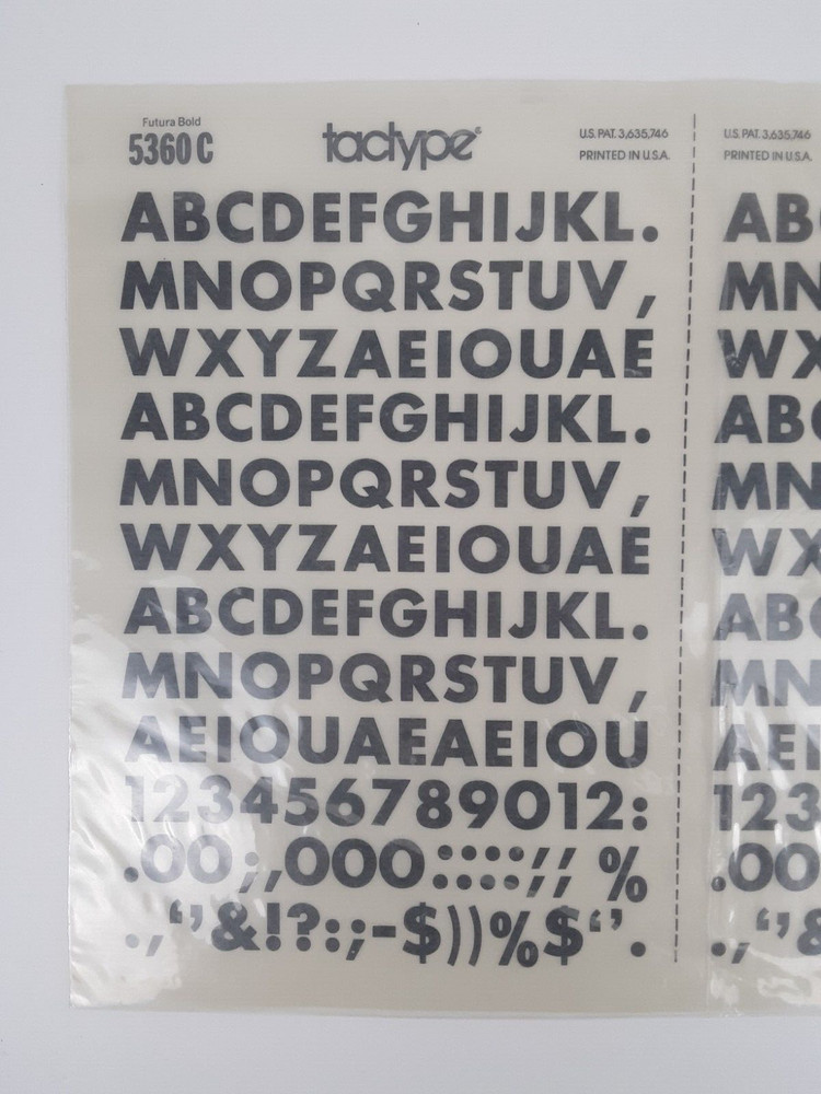 TACTYPE 5360C double Sheet Dry Transfer