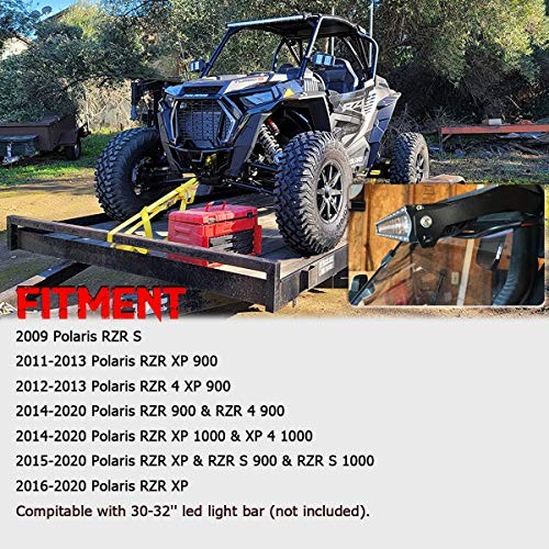 30 Inch Led Light Bar Mounting Bracket for Polaris Upper Windshield Roll Cage
