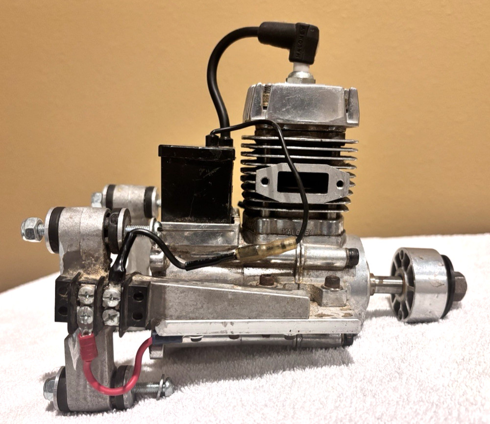 Maloney 100 RC Airplane Engine Mounted on Frame