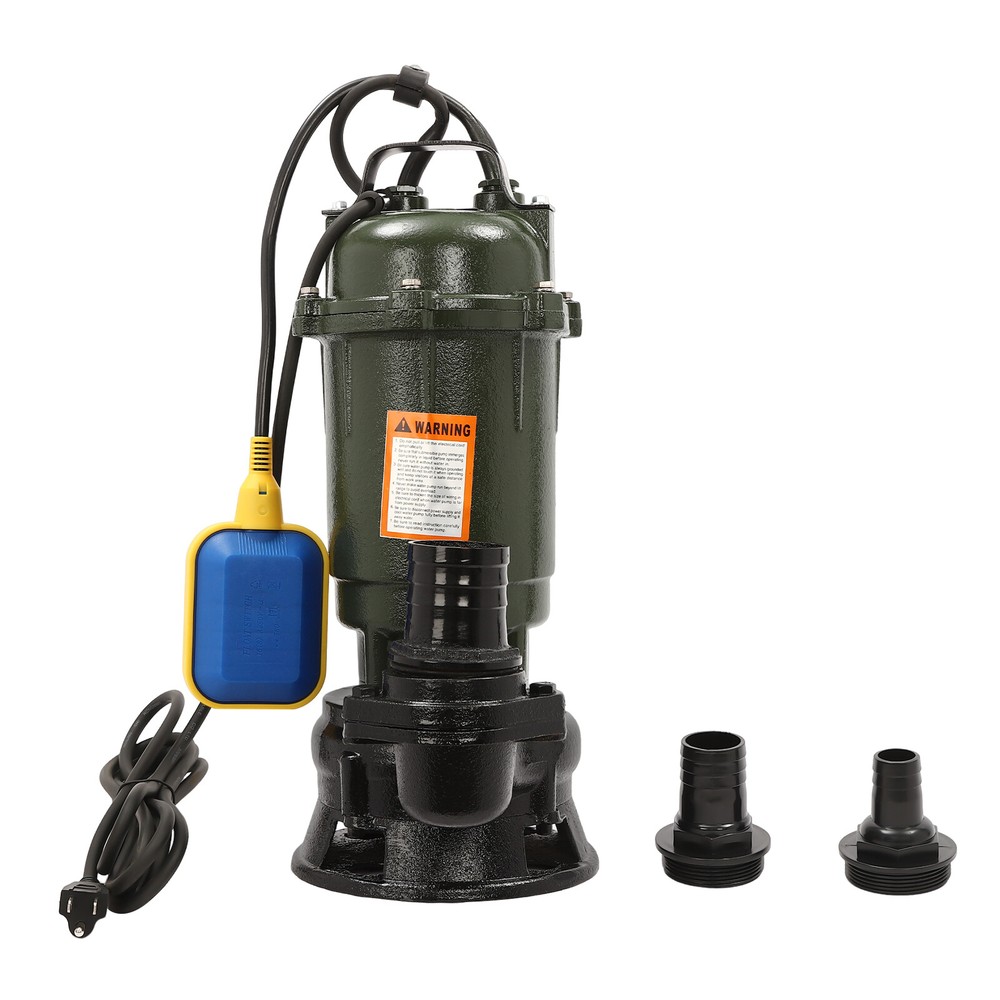 Submersible Sewage Pump 0.37KW Effluent Ejector for Basement Cleaning