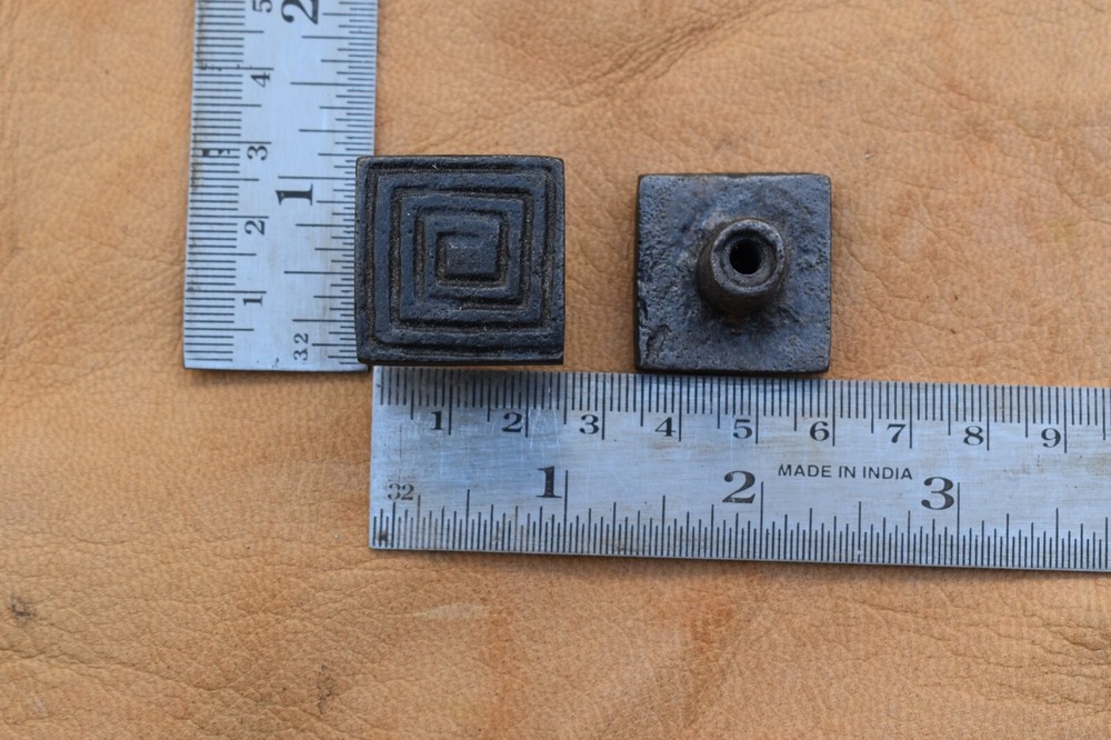 Cast Iron Knob square shape vintage Drawer handle cupboard knobs 10 pcs