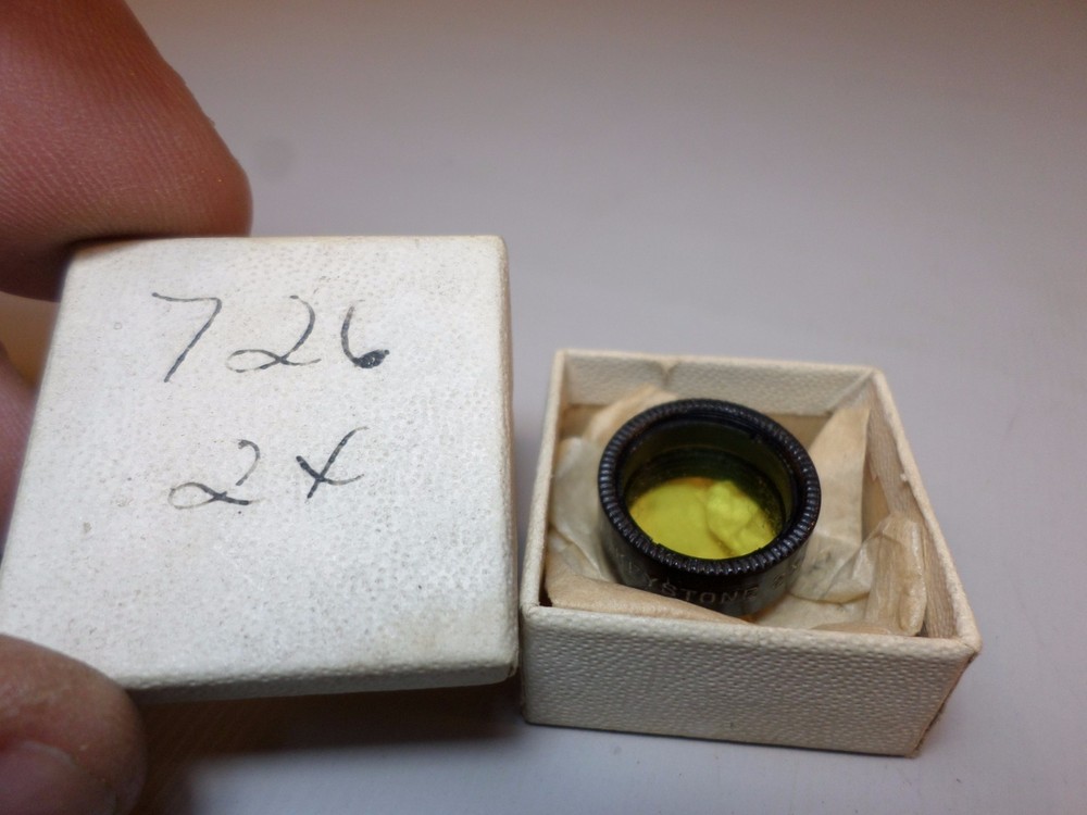 RARE Screw-In/On KEYSTONE #726 2x FILTER YELLOW