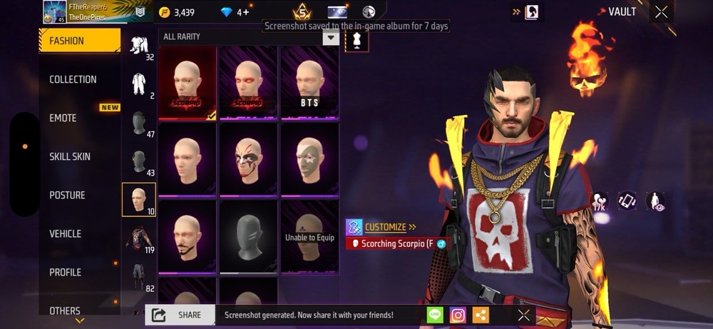 Free Fire Account $300+ Spent