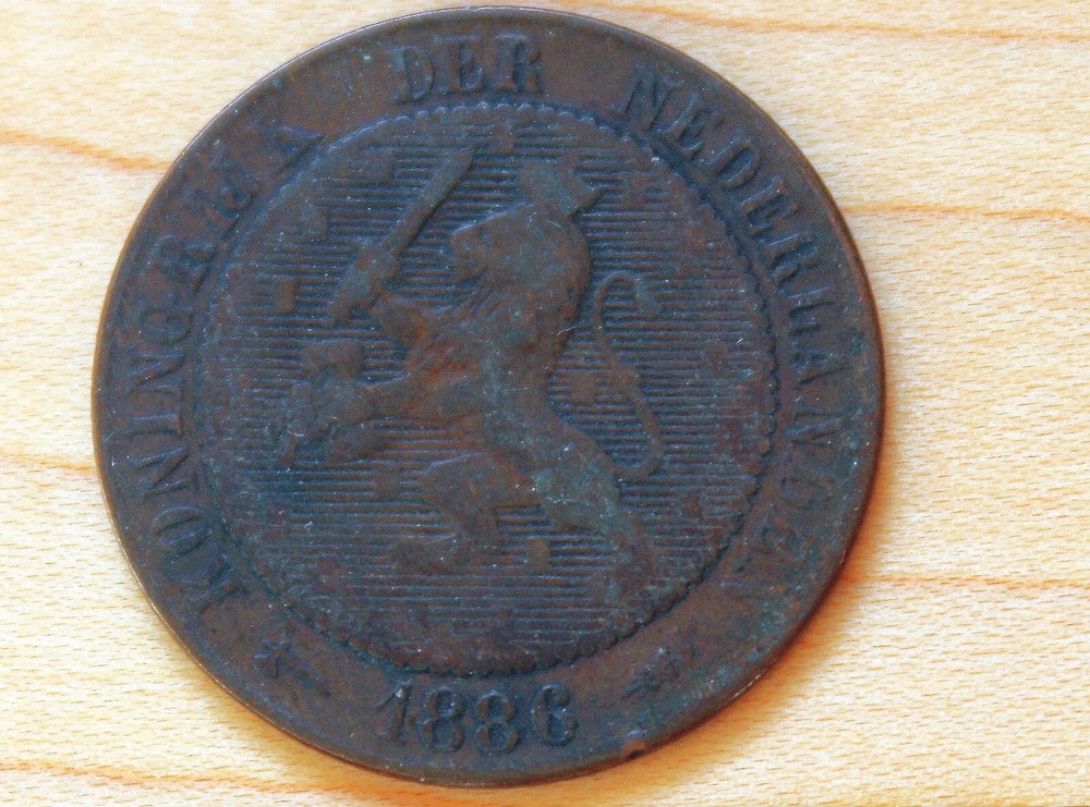 1886 Netherlands 2 1/2 Cents