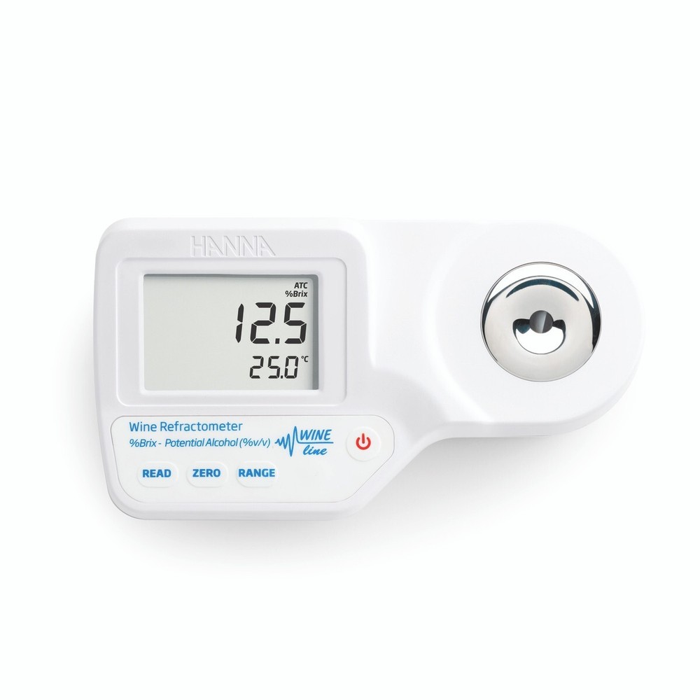 Digital Refractometer for % Brix and Potential Alcohol (% V/V) Analysis in Wine