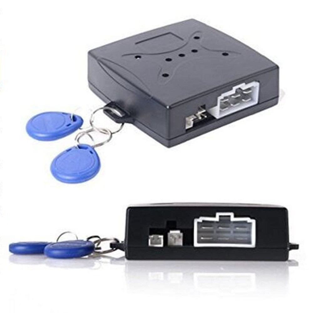 Car Push Start Button RFID Lock Engine Starter Ignition Car Alarm Keyless Entry