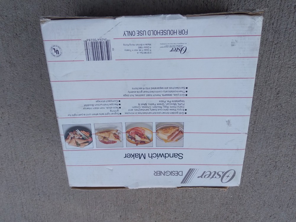 Vintage Oster Designer Sandwich Maker NEW