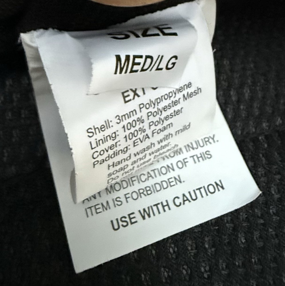 Monadnock Exo-Tech Chest Protector Size Medium/Large