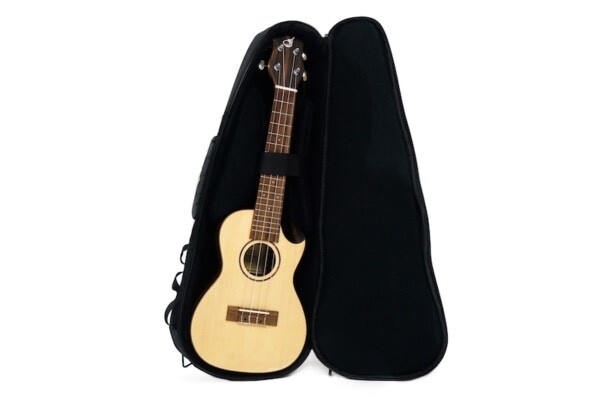 Solid Sitka/Ebony Concert Uke UC490CE