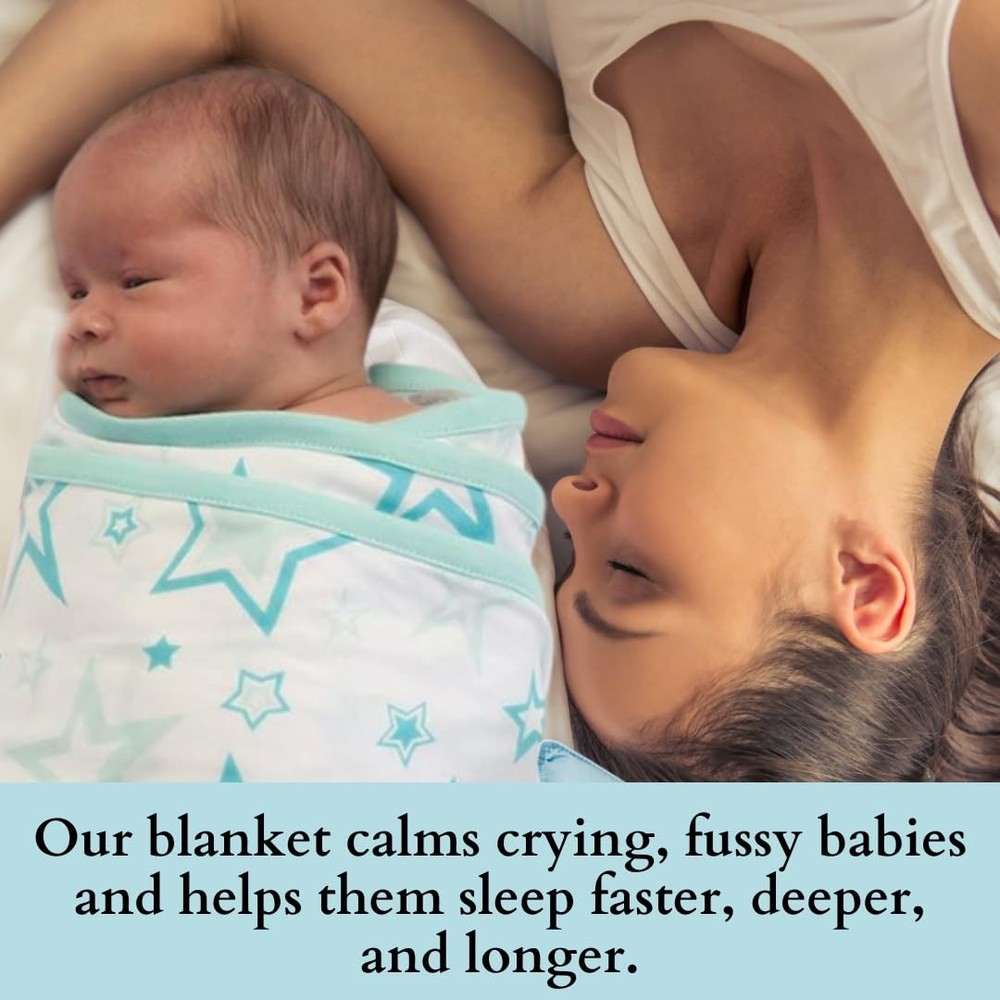 Miracle Blanket Swaddle Wrap – Help Your Newborn Sleep Longer – Soft & Secure...