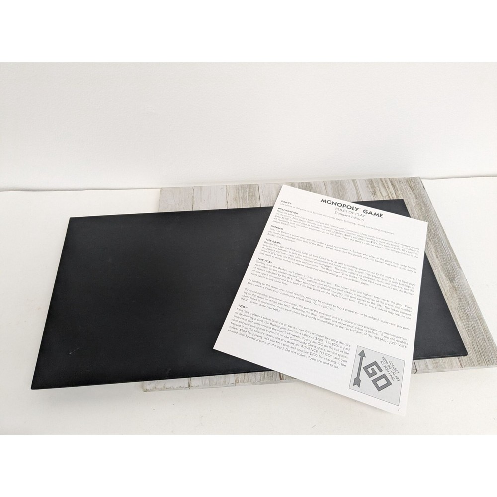 2013 Monopoly Classic Edition Game Replacement Board Instructions