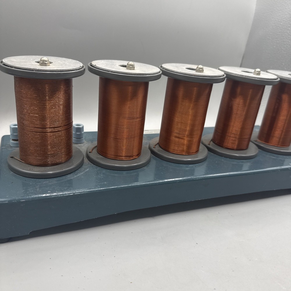 Vintage Physics Electromagnet Transformer Induction Coil Set Cased