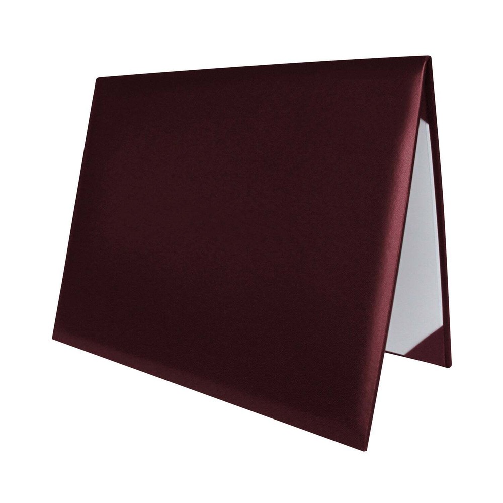 Maroon Plain Diploma Cover for 8.5" x 11" diploma